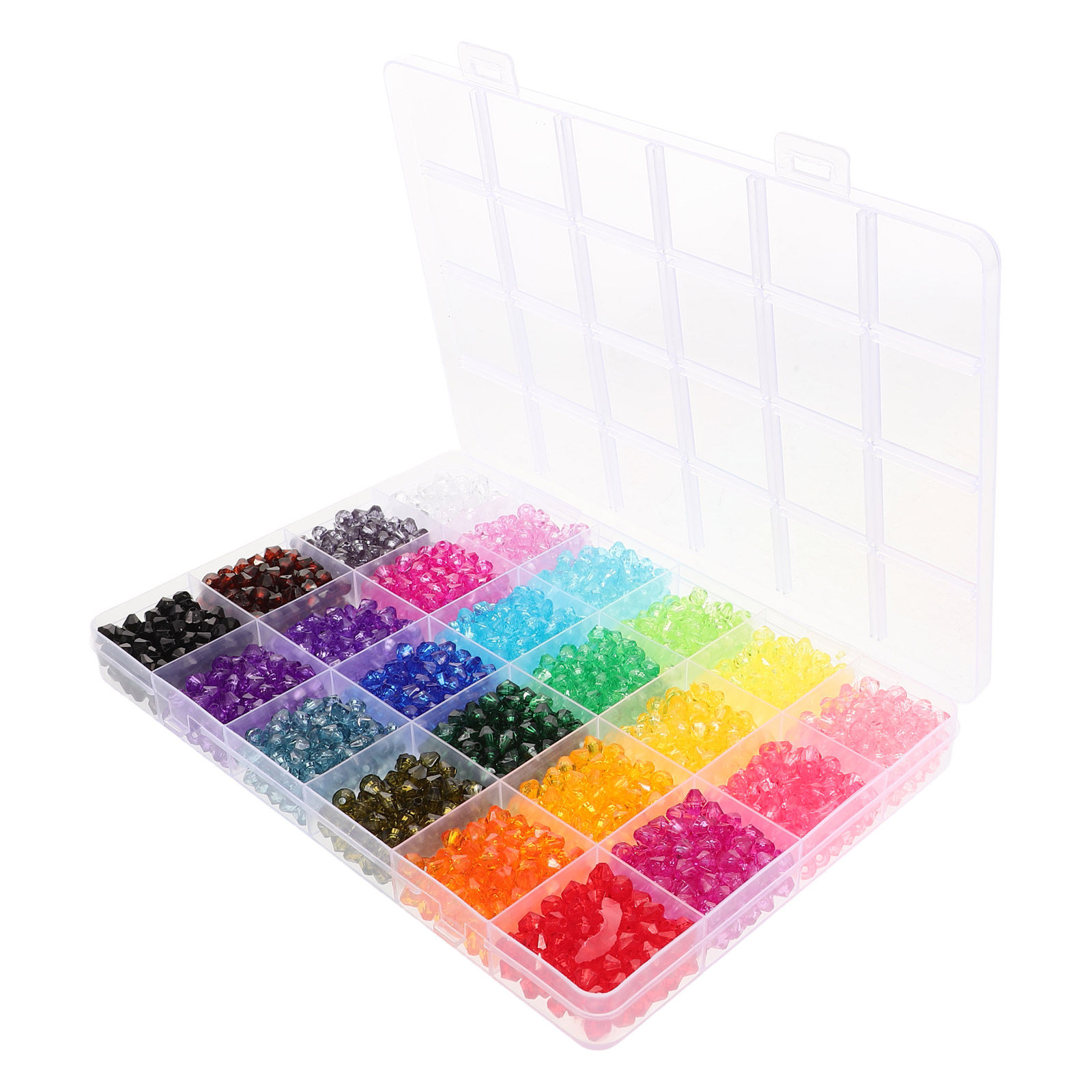 2160Pcs Crystal Acrylic Beads  - Crystal Bead Mix avaliação e preço