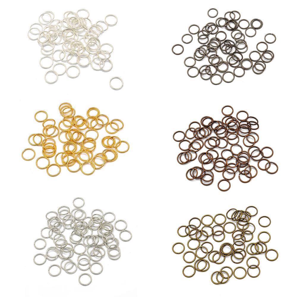 50-500Pcs 3-18mm Loop Key Spli - Jump Ring Assorted avaliação e preço