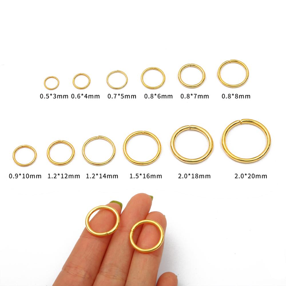 50-500Pcs 3-18mm Loop Key Spli - Jump Ring Assorted avaliação e preço