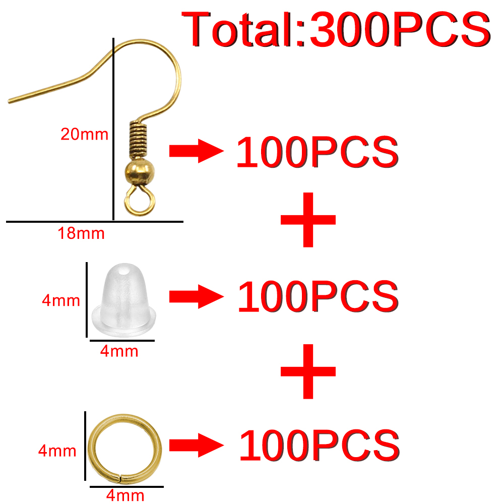 100/300pcs/Lot Hypoallergenic  - Jump Ring Assorted avaliação e preço