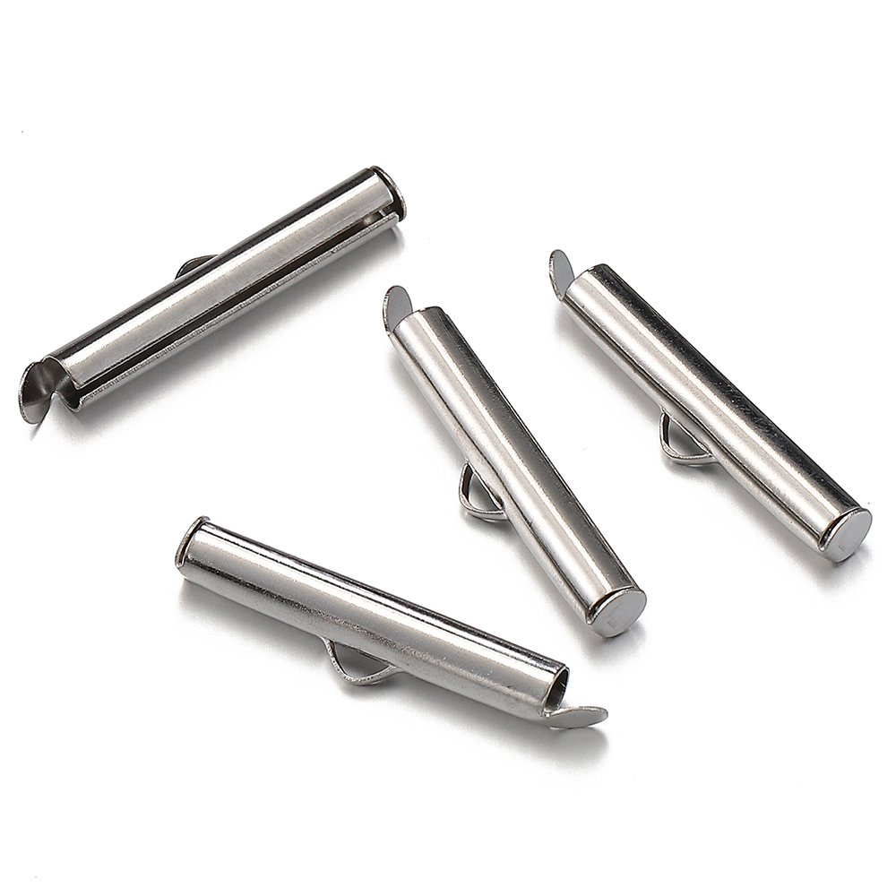 20pcs Stainless Steel Crimp En - Seed Bead Tube avaliação e preço