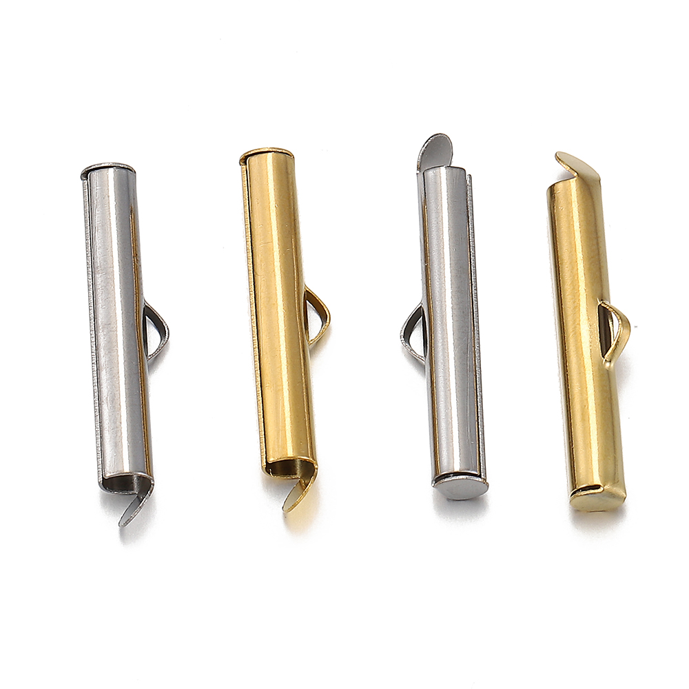 20pcs Stainless Steel Crimp En - Seed Bead Tube avaliação e preço