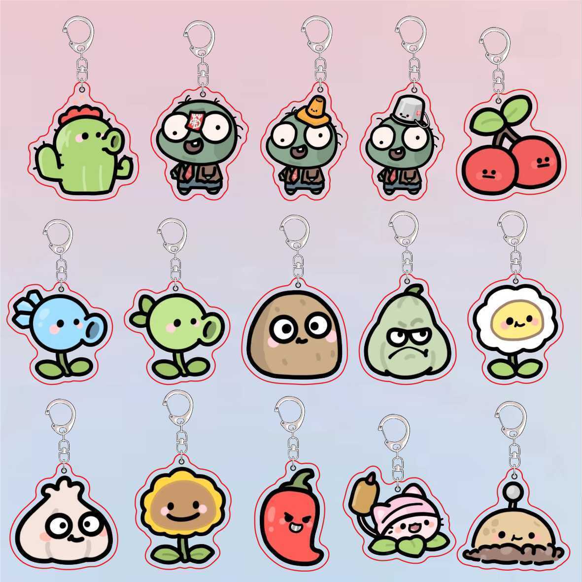 Plants Vs Zombies Acrylic Cute - Jewelry Making Ideas avaliação e preço