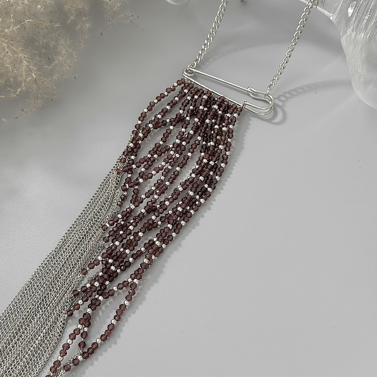 Silver Color Tassel Chain Broo - Jewelry Making Accessories avaliação e preço