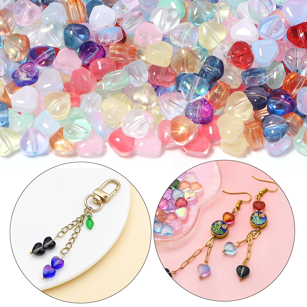 50pcs/lot 6mm Love Shape Czech - Crystal Bead Mix avaliação e preço