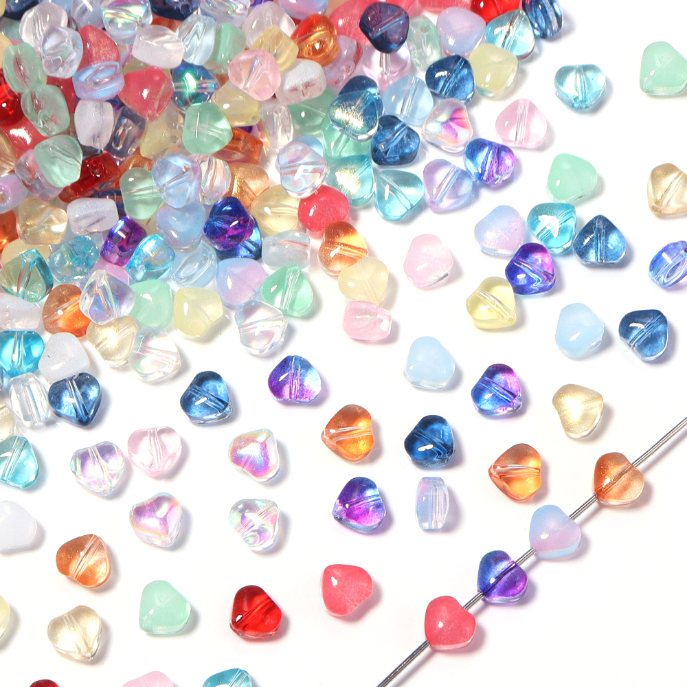 50pcs/lot 6mm Love Shape Czech - Crystal Bead Mix avaliação e preço