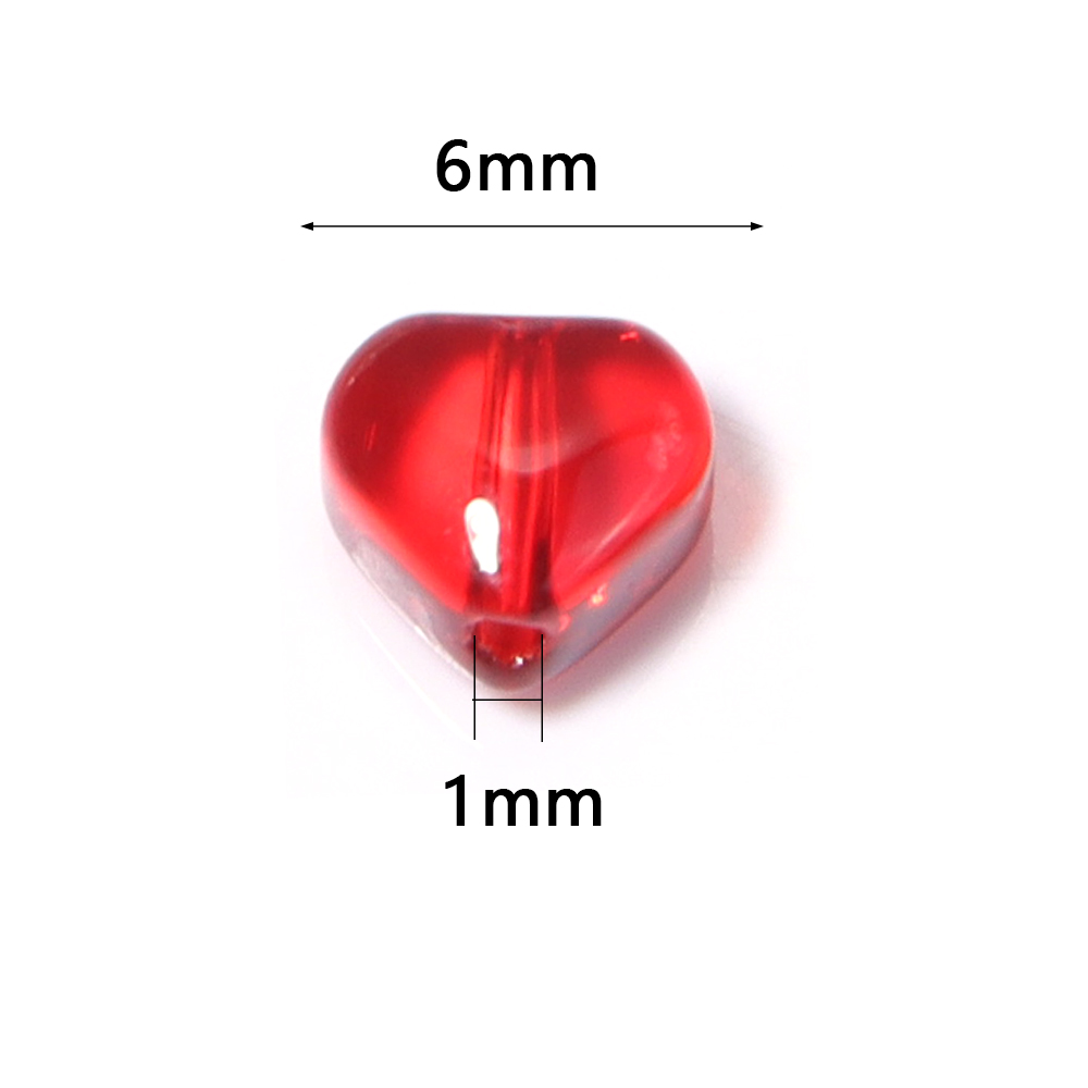 50pcs/lot 6mm Love Shape Czech - Crystal Bead Mix avaliação e preço