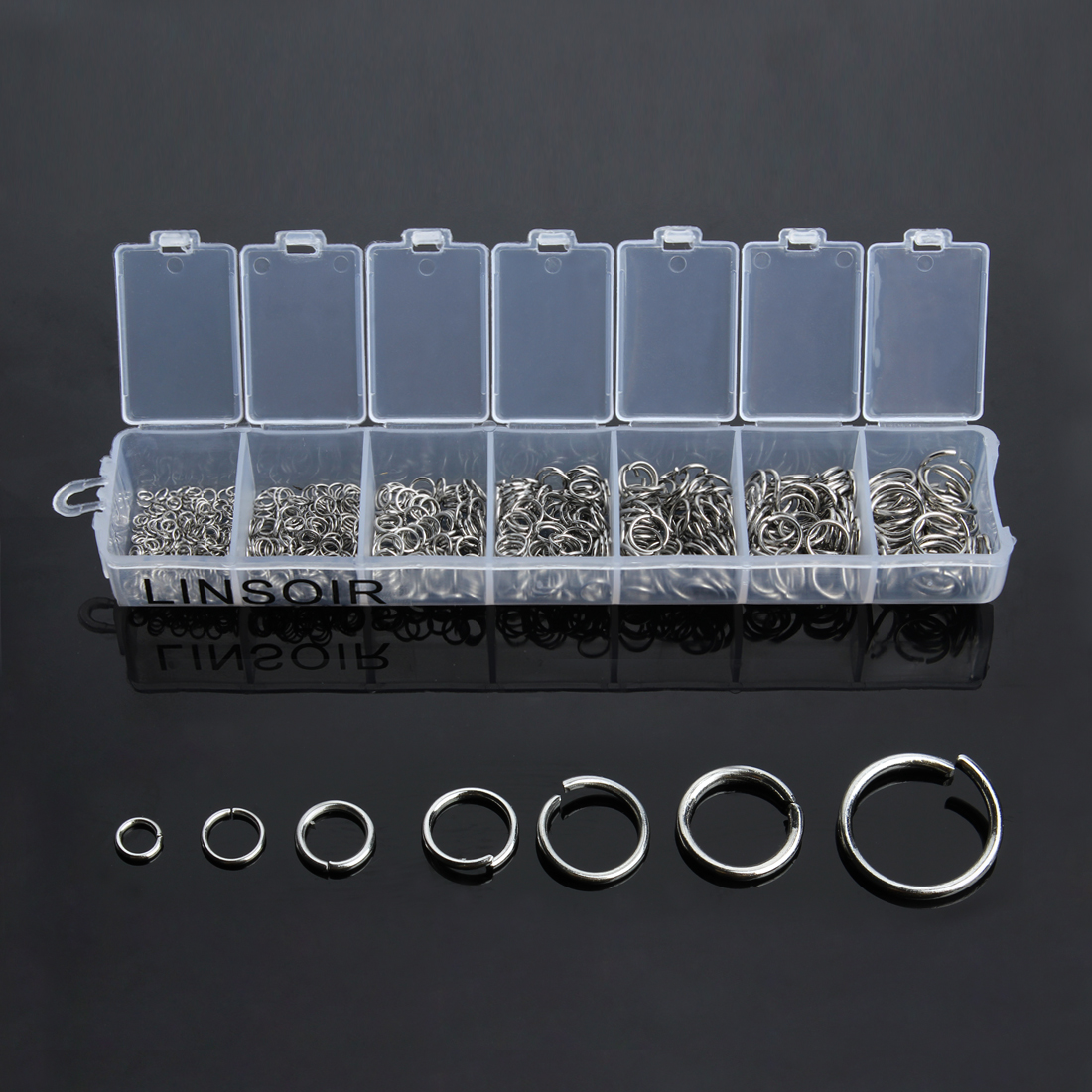 1Box 3-10mm Mixed Stainless St - Jump Ring Assorted avaliação e preço