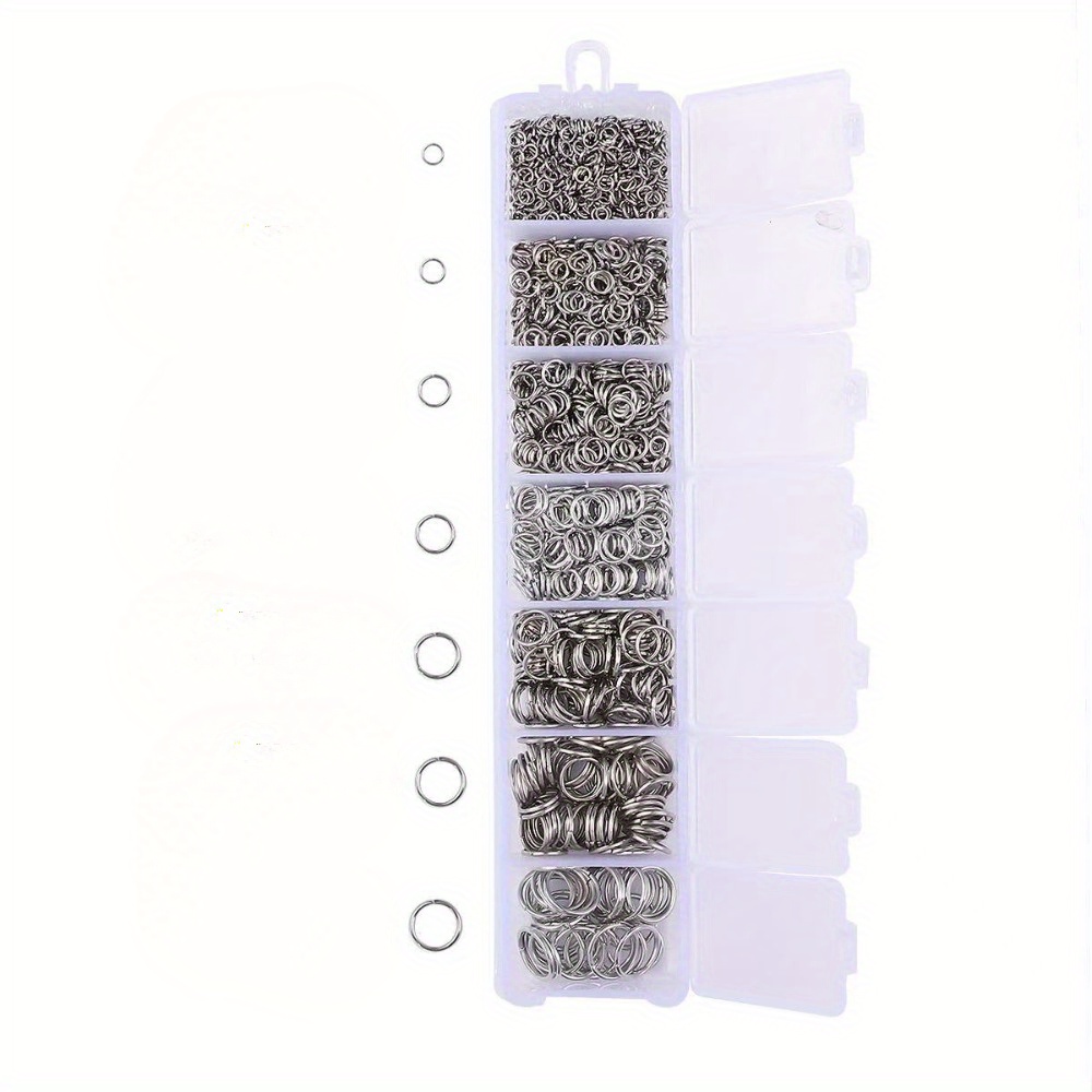 2300Pcs 7 Sizes Jump Rings Cra - Jump Ring Assorted avaliação e preço