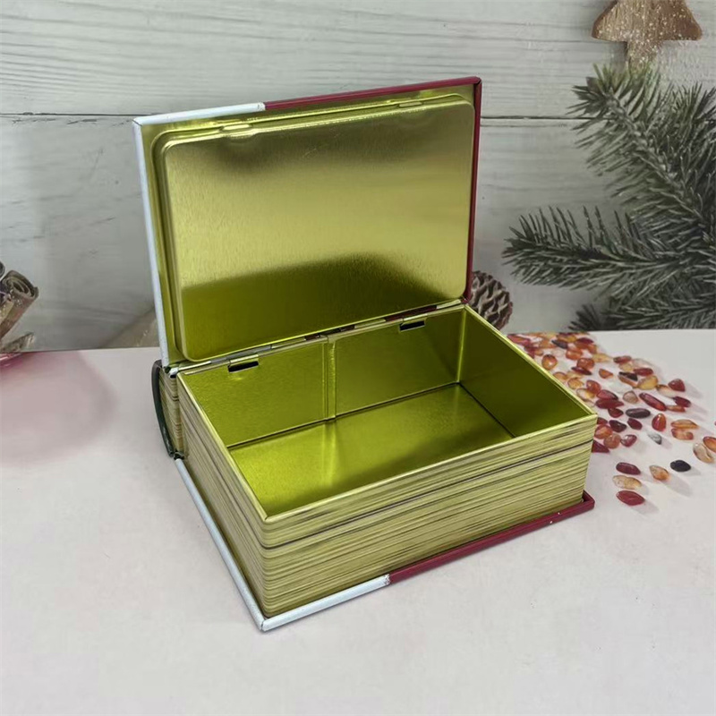 Random 1Pc Book Shaped Tin Box - Jewelry Making Journal avaliação e preço