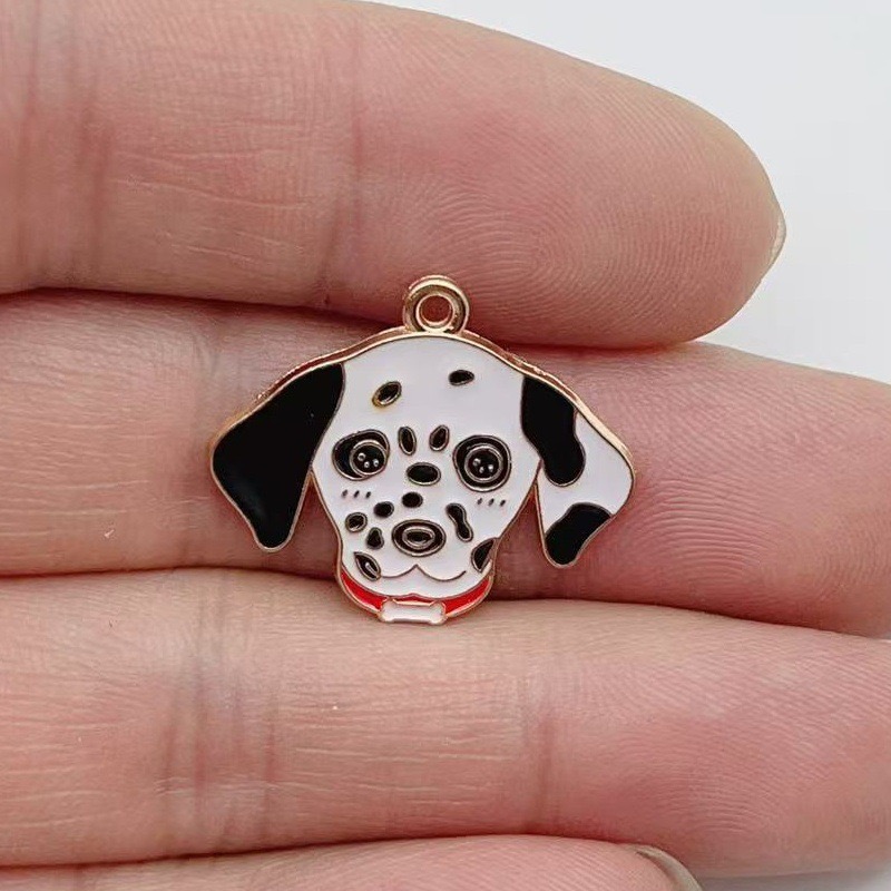 12pcs cartoon pet spotted dog  - Jewelry Making Accessories avaliação e preço