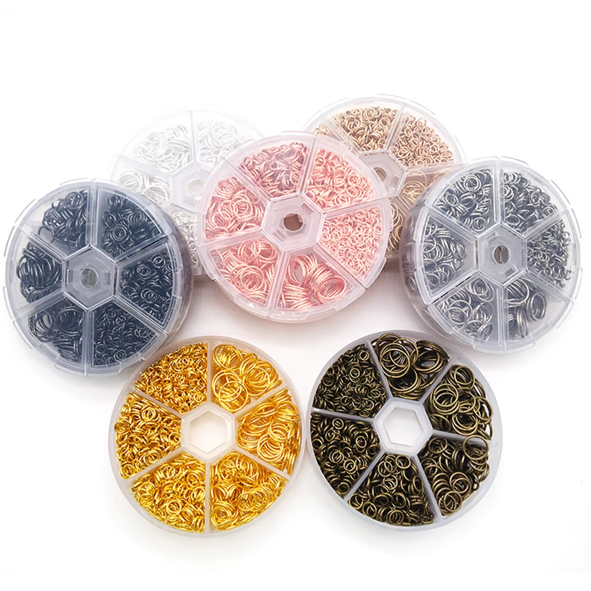 Mixed 6 Sizes Open Jump Rings, - Jump Ring Assorted avaliação e preço