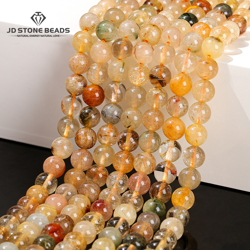 Natural Stone Mixed Rutilated  - Crystal Bead Mix avaliação e preço