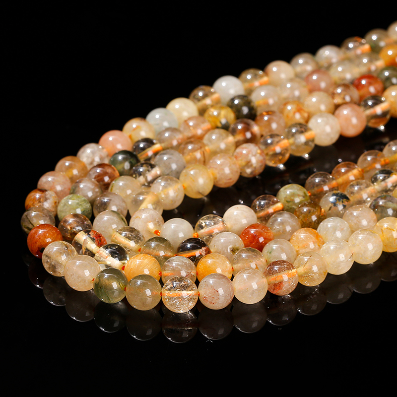 Natural Stone Mixed Rutilated  - Crystal Bead Mix avaliação e preço