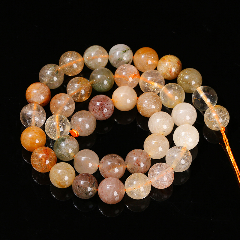 Natural Stone Mixed Rutilated  - Crystal Bead Mix avaliação e preço