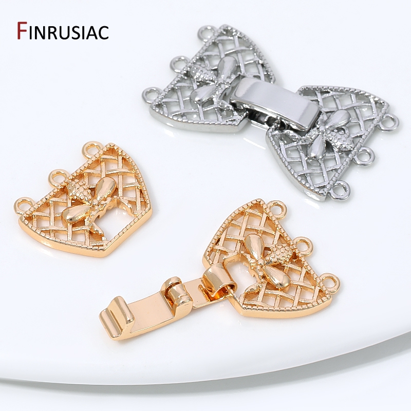 14K Gold Plated Brass 3-Row Pe - Jewelry Making Ideas avaliação e preço