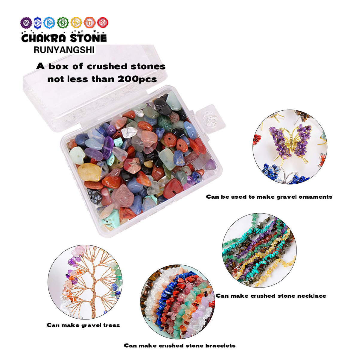 Natural Crystal Mixed Material - Crystal Bead Mix avaliação e preço