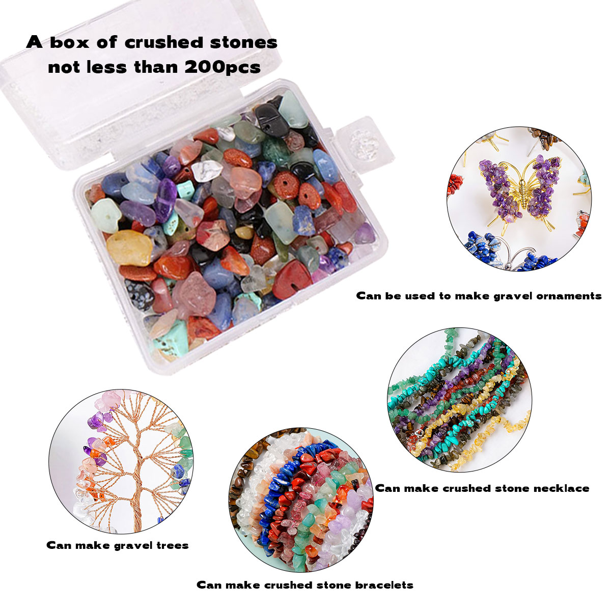 Natural Crystal Mixed Material - Crystal Bead Mix avaliação e preço