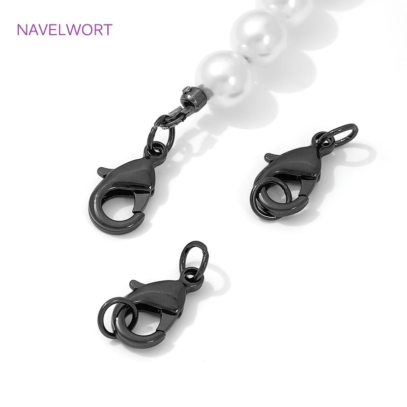 Black Color Brass Lobster Clas - Jewelry Making Ideas avaliação e preço