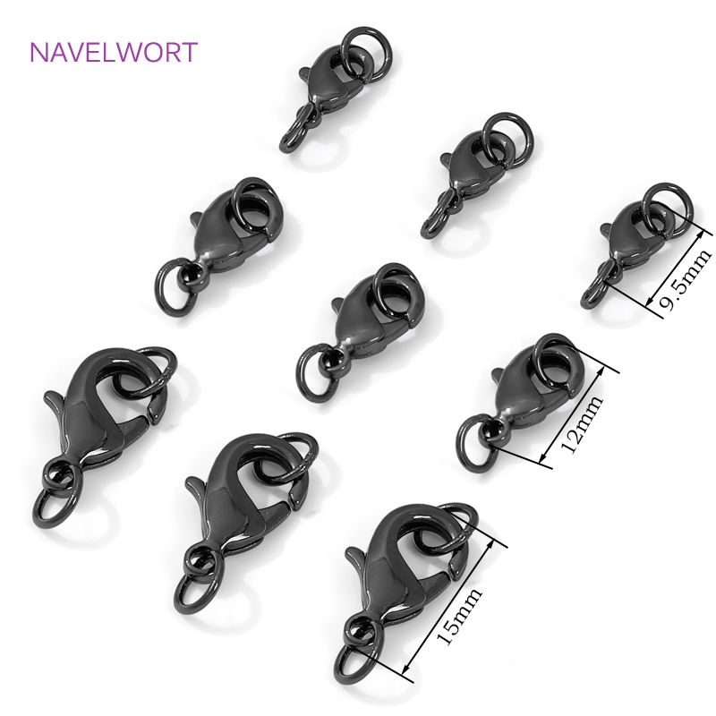 Black Color Brass Lobster Clas - Jewelry Making Ideas avaliação e preço