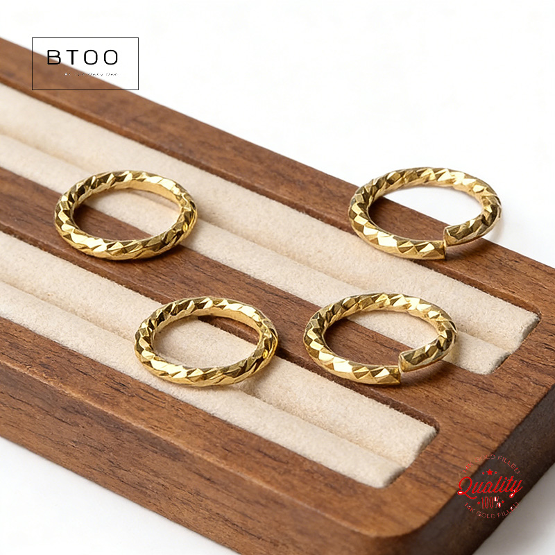 14K Gold Filled Sparkle Closed - Jump Ring Assorted avaliação e preço