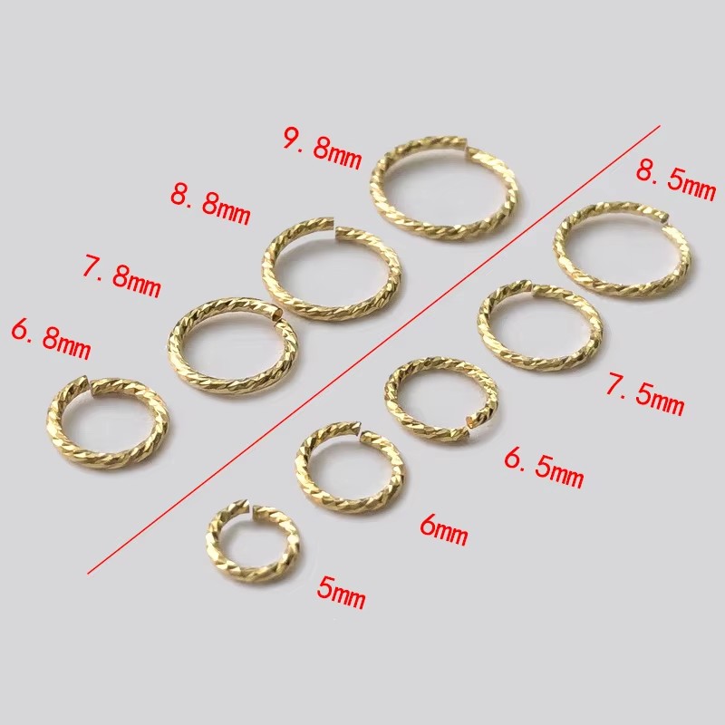 14K Gold Filled Sparkle Closed - Jump Ring Assorted avaliação e preço