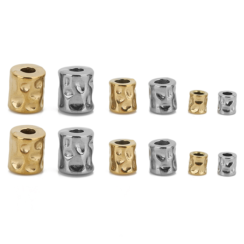 10Pcs Stainless Steel Cylinder - Seed Bead Tube avaliação e preço