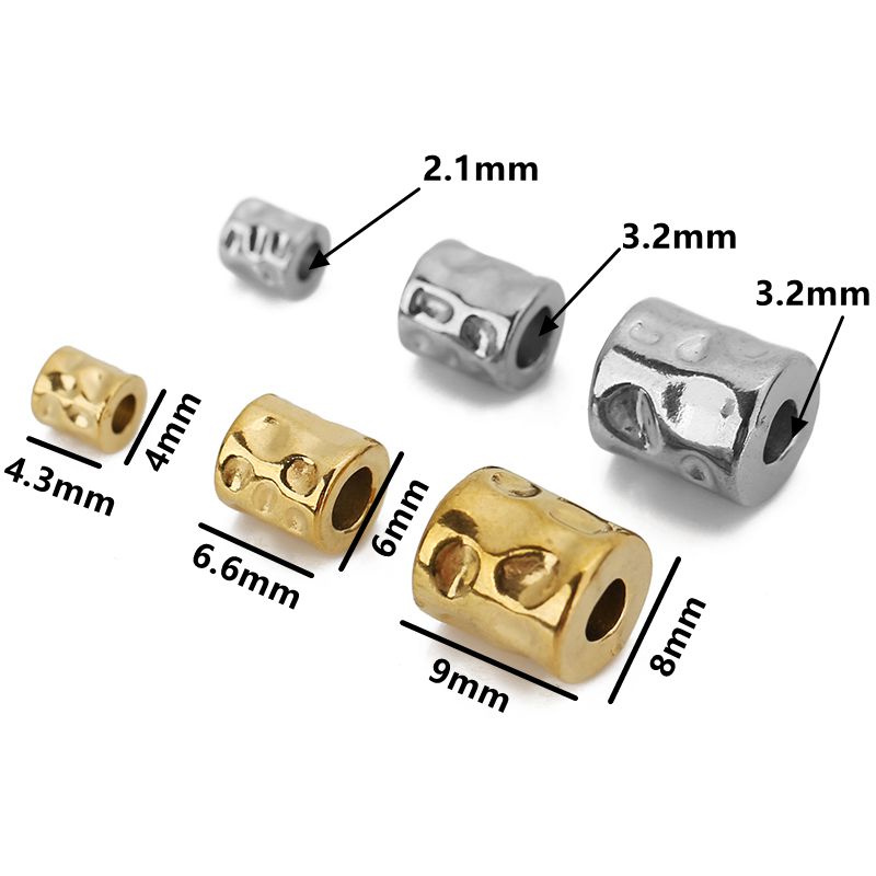 10Pcs Stainless Steel Cylinder - Seed Bead Tube avaliação e preço
