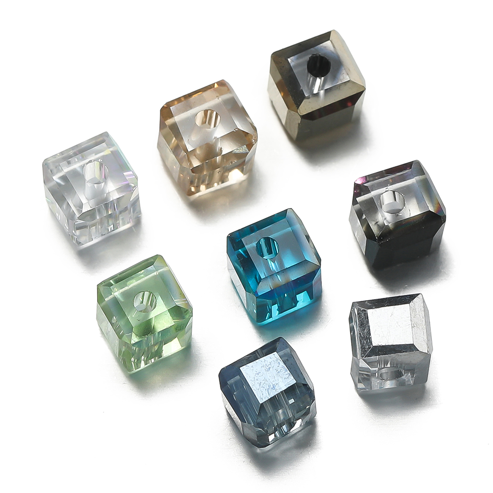 10pcs/lot Exquisite Square Col - Crystal Bead Mix avaliação e preço