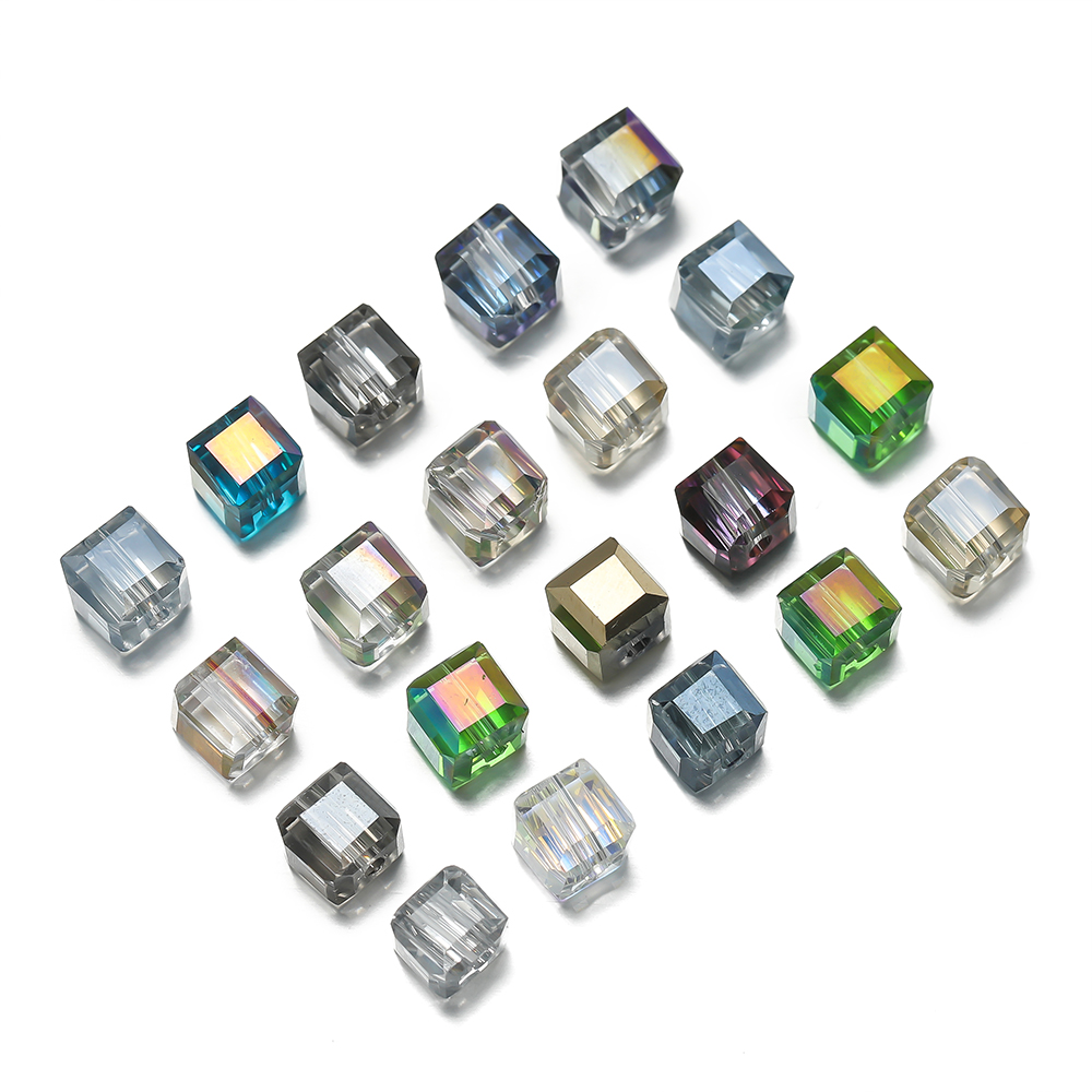 10pcs/lot Exquisite Square Col - Crystal Bead Mix avaliação e preço