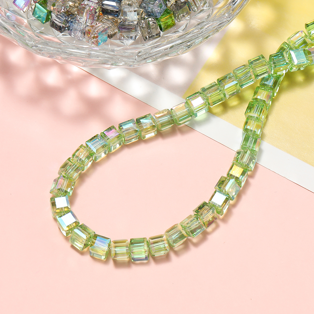10pcs/lot Exquisite Square Col - Crystal Bead Mix avaliação e preço