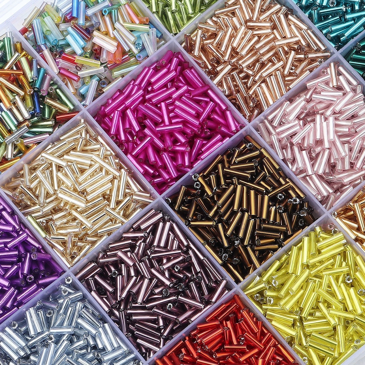 10g/pack 2mm Glass Seed Beads  - Seed Bead Tube avaliação e preço