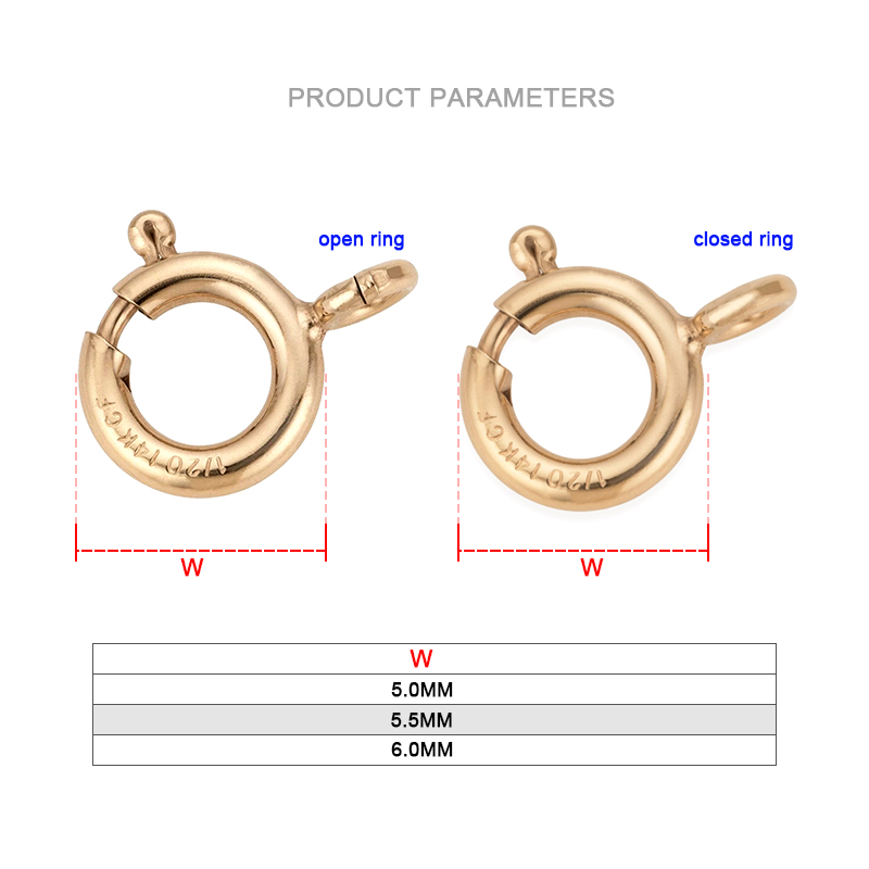 14K Gold Filled Spring Ring Cl - Jewelry Making Ideas avaliação e preço